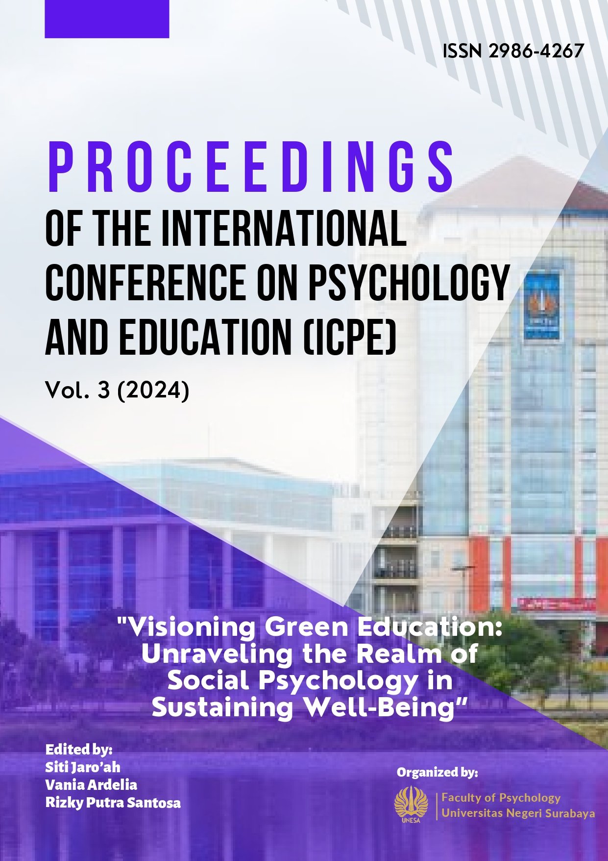 					View Vol. 3 No. 1 (2024): Proceeding of The International Conference on Psychology and Education (ICPE)
				