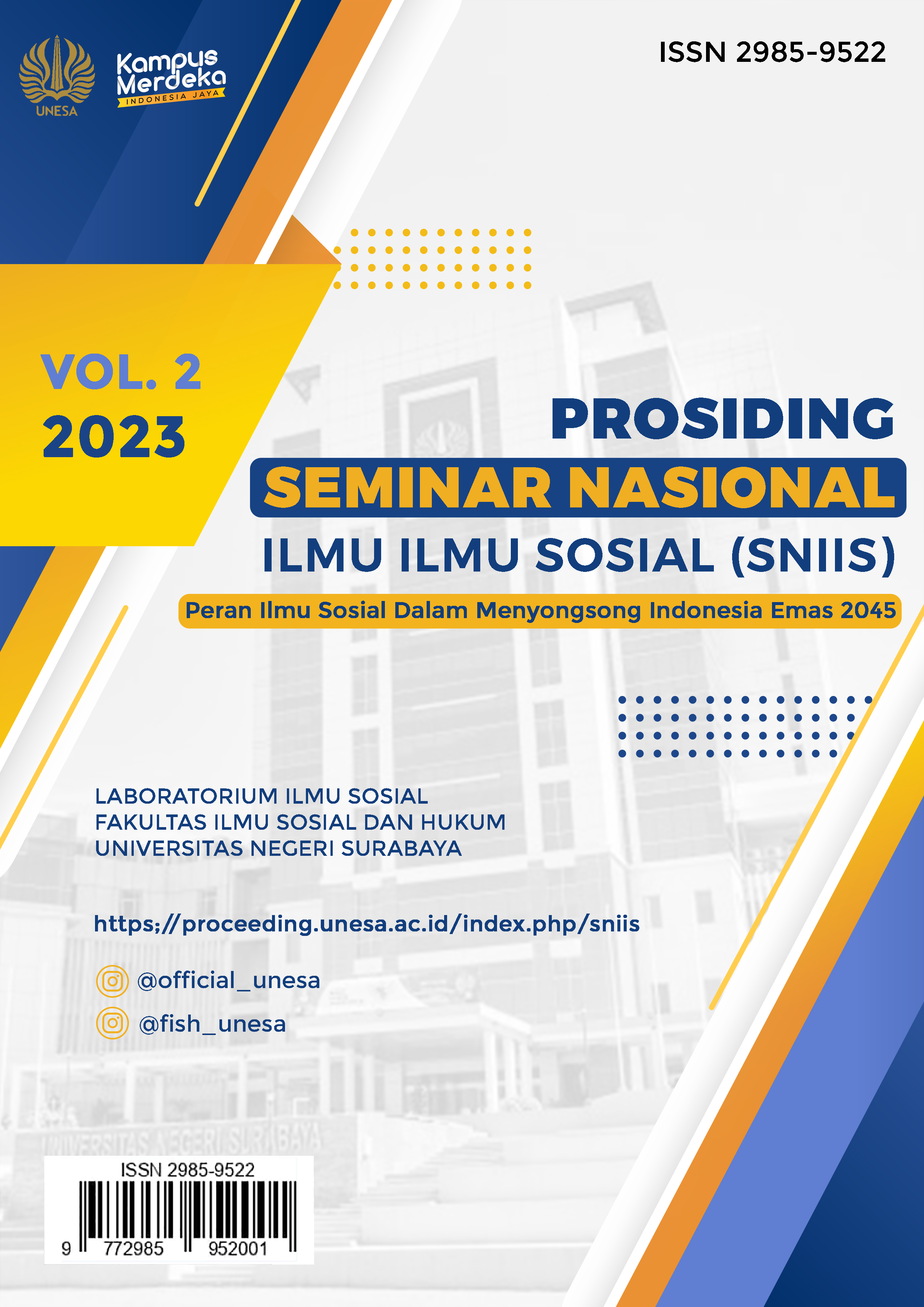 					View Vol. 2 (2023): Prosiding Seminar Nasional Ilmu Ilmu Sosial (SNIIS)
				